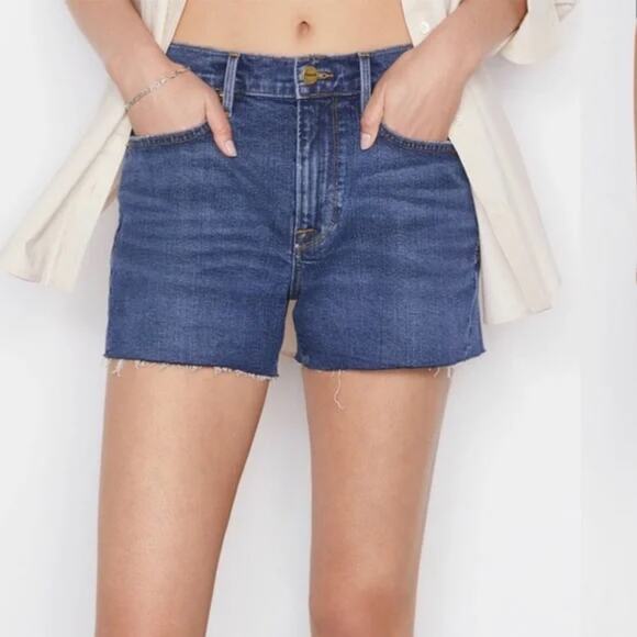 Frame Denim Le Brigette Short Kinmount Grind Wash - Picture 1 of 13